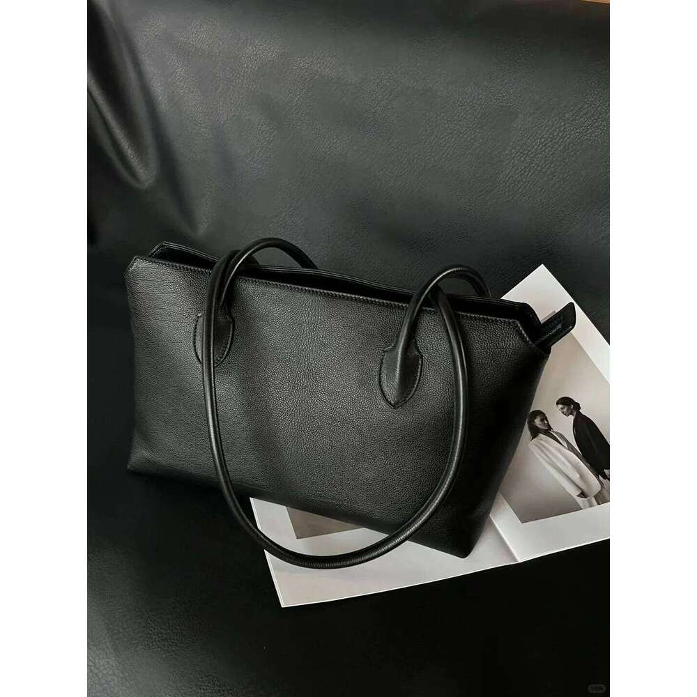 High Quality Soft Long Handle Fashion Tote Genuine Leather Women Shoulder Bag Office Large Capacity