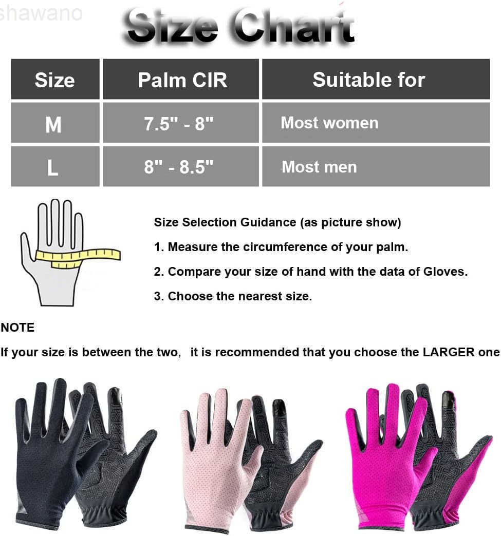 Finger Hiking Cycling Gloves Thin Gloves for Men Women UV Protection Great for Adult Bikes Driving GymW250911
