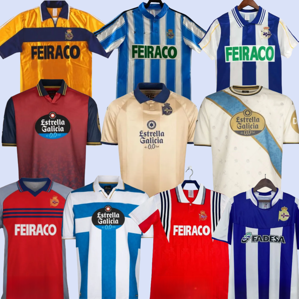 2025 2026 YEREMAY 94 95 97 98 99 00 01 Deportivo La Coruna 25th Anniversary Retro SCALONI Soccer Jerseys MAKAAY DJALMINHA 03 04 classic HOME Football Shirts