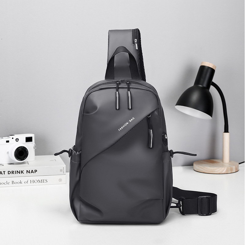 Men S Chest Bag New Single Shoulder Bag Large Capacity Crossbody Bag High End Trendy Waist Bag Free Shipping Water Resistant Luxury Bag Cycling Design