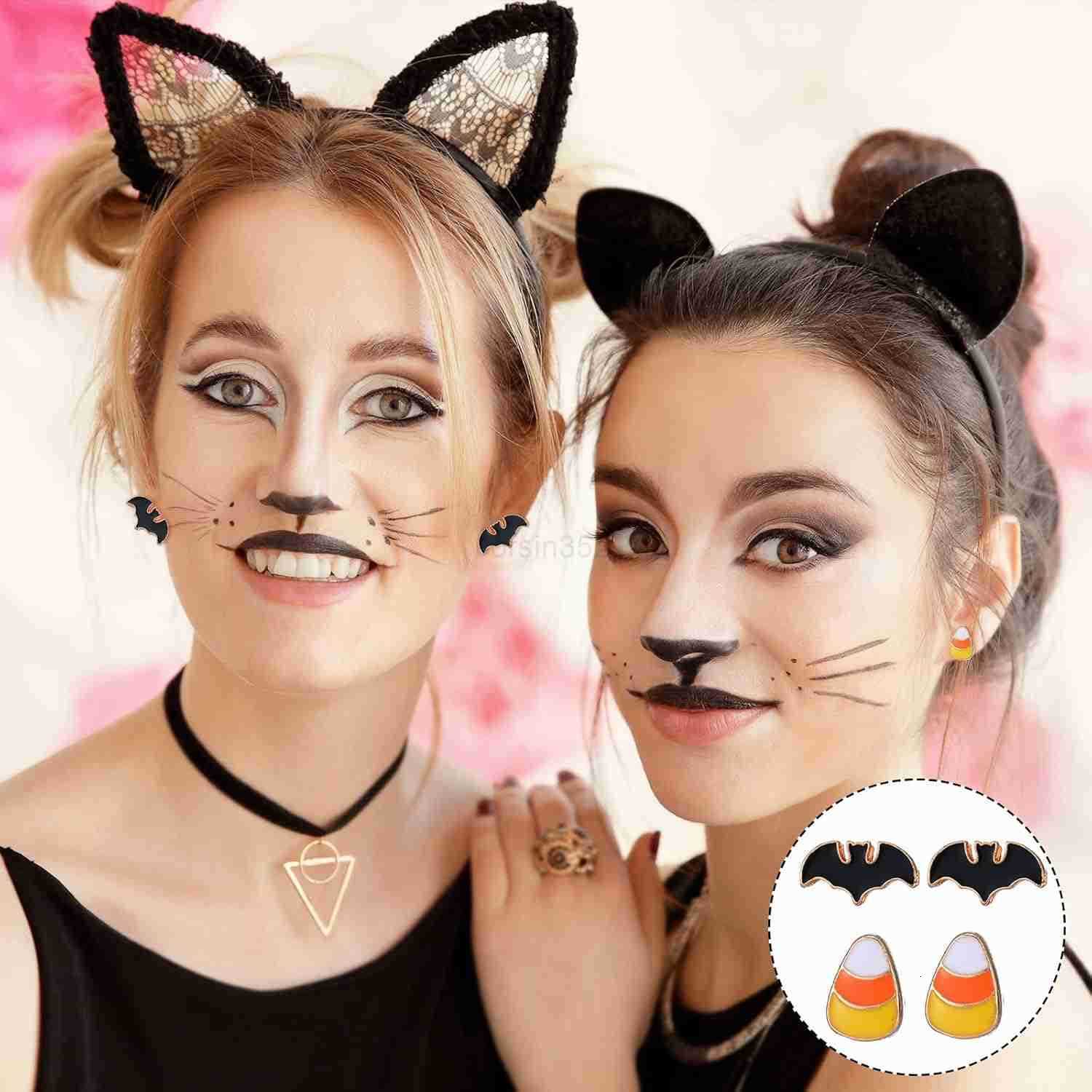 72 Pairs Fall Halloween Holiday Earrings for Women Thanksgiving Christmas Dangle Earrings Variety Pack Cute Holiday Earring Bulk for Women Teacher Par