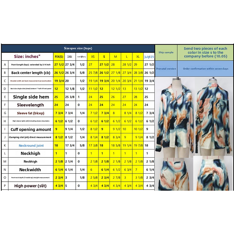 Women's Sleep & Lounge Women's Silk - like Pajama Set with Colorful Abstract Print - Long Sleeve Shirt and Wide - leg Pants