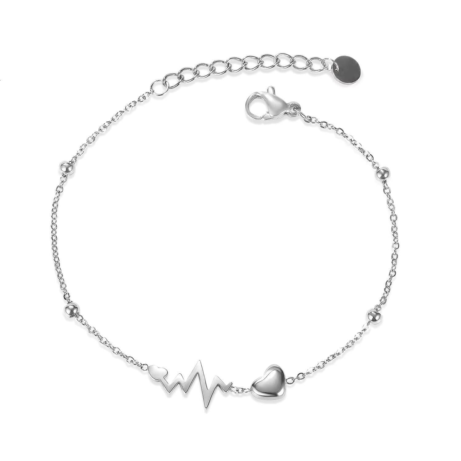 Heartbeat Personality Temperament Love Titanium Steel Fashion Bracelet