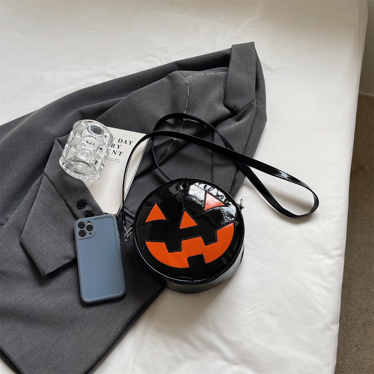 Halloween New leisure Fashionable Pumpkin Bag with Personalized and niche Design, Trendy Candy Bag, Women's Shoulder Bag, Designer Bag