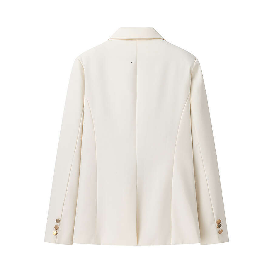 DHEssentials 2025 Fashion Autumn Women's Clothing Little Chanel Style Solid Color Blazer Jacket