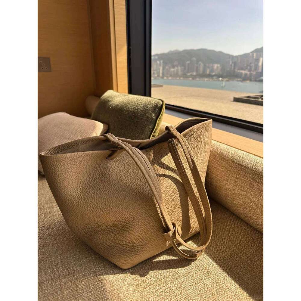 XL Park Hight Quality Leather Tote Women Underarm Casual Work Large Capacity Designer Grainy Shoulder Bag