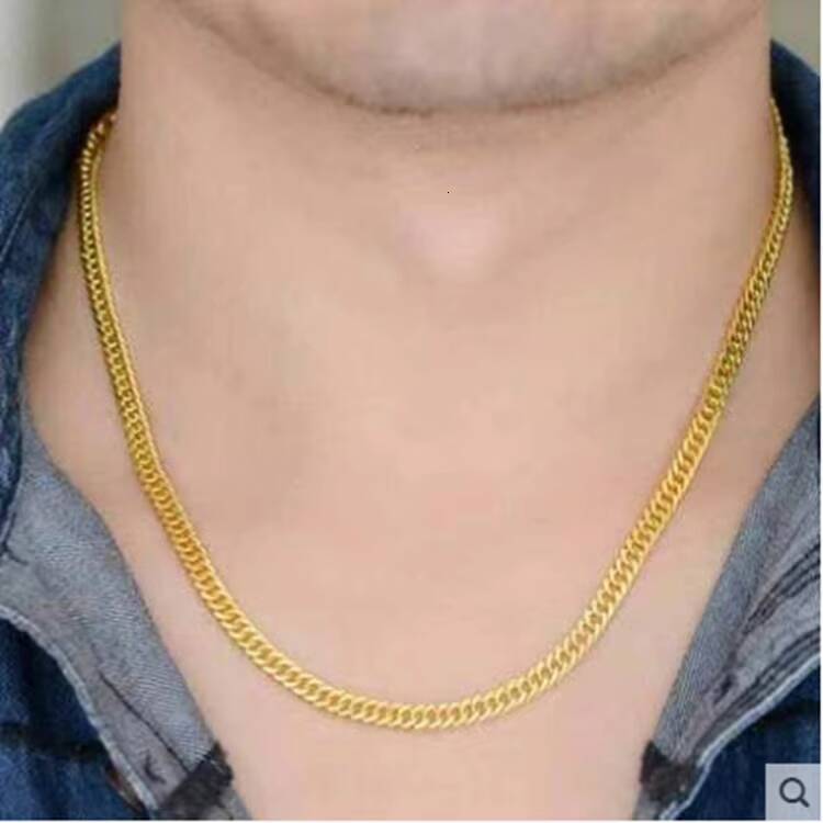 Sgarit Pure Gold Jewellery Wholesale Yellow Solid Gold Jewelry ManufaMoissaniteurer 345g 20nch Pure 24k Gold Chain Necklace Jewelry Man