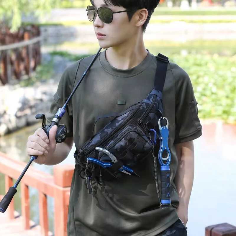 Fishing Lure Chest Bag Tactical Molle Backpack Multifunctional Fanny Pack Waist Bag Outdoor Hunting Travel Gear Storage Case Z250911