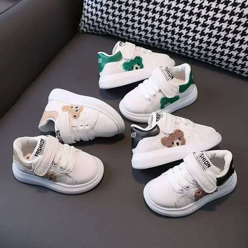 Baby Shoes Newborn Infant Toddler Casual Flat Round Toe Stylish Boys Girls Cotton Sole PU Leather Sneakers First Walkers Sports