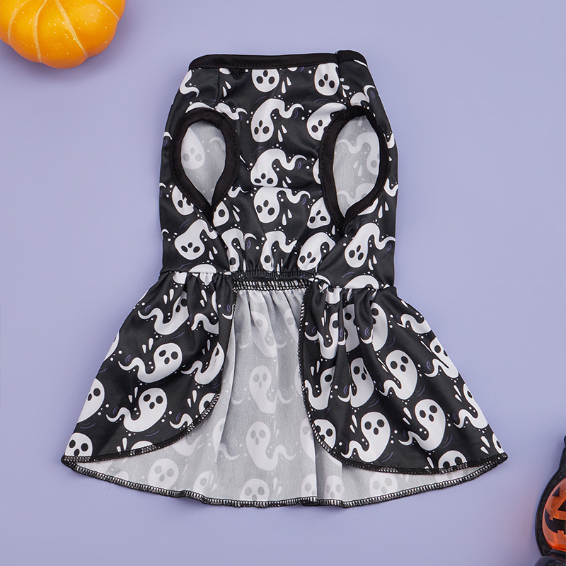 Halloween Ghost Print Skirt for Pets Designed Just for Your Beloved Dog