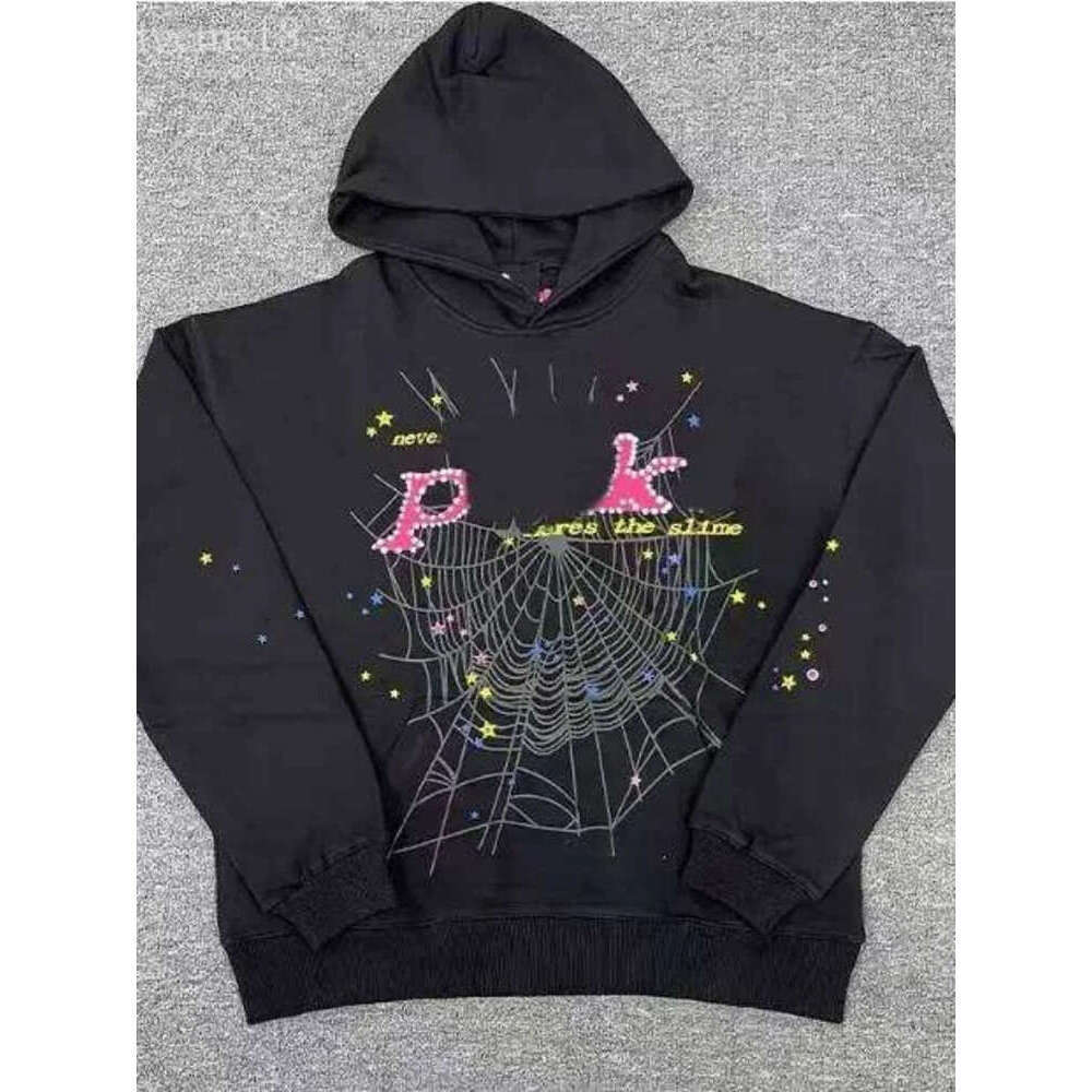 Spider Hoodie Designer Hoodies Sweatshirts Hip-Hop Sweatpants Women's Graphic Hoodie Foam Young Thug Letter Web Printed Pants Bubble Printed Spyder Hoody 95D