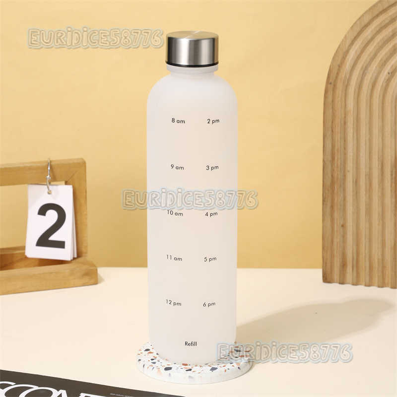 Gradient Color Plastic Small Mouth Bottle Outdoor Large Capacity Space Cup Frosted Sports Portable Water Bottle New Simple Design H250911