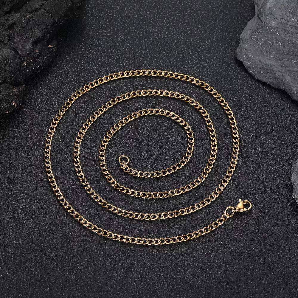 Wholesale Fashion Jewelry Womens Thin Silver Snake Chain Stainless Steel Thin Necklace 18k Gold Plated Chain Necklace for Party