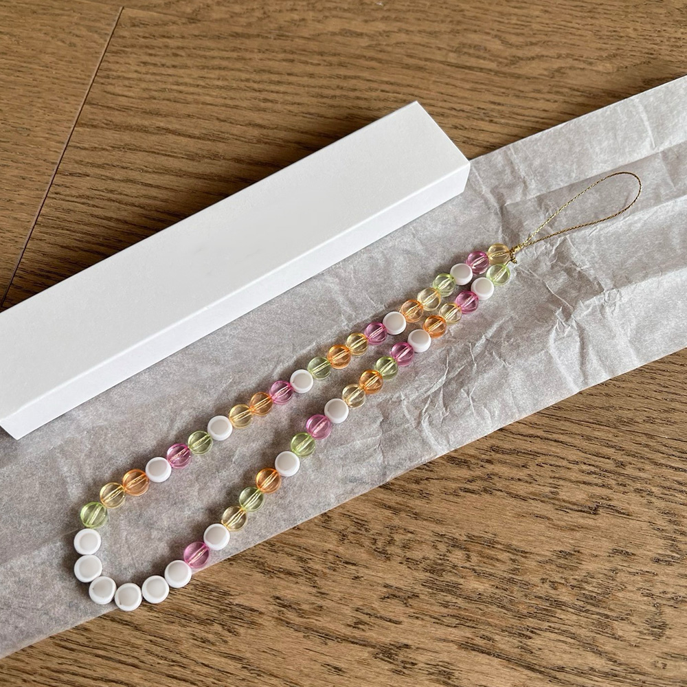 Designer colorful cell phone chain key chain car keychain diy pendant ornament bracelet VIP gifts