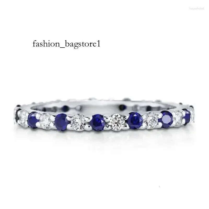 Cluster Rings Models Sterling Sier Sapphire Ruby Emerald Created Moissanite Gemstone Wedding Engagement Romantic Fine Jewelry