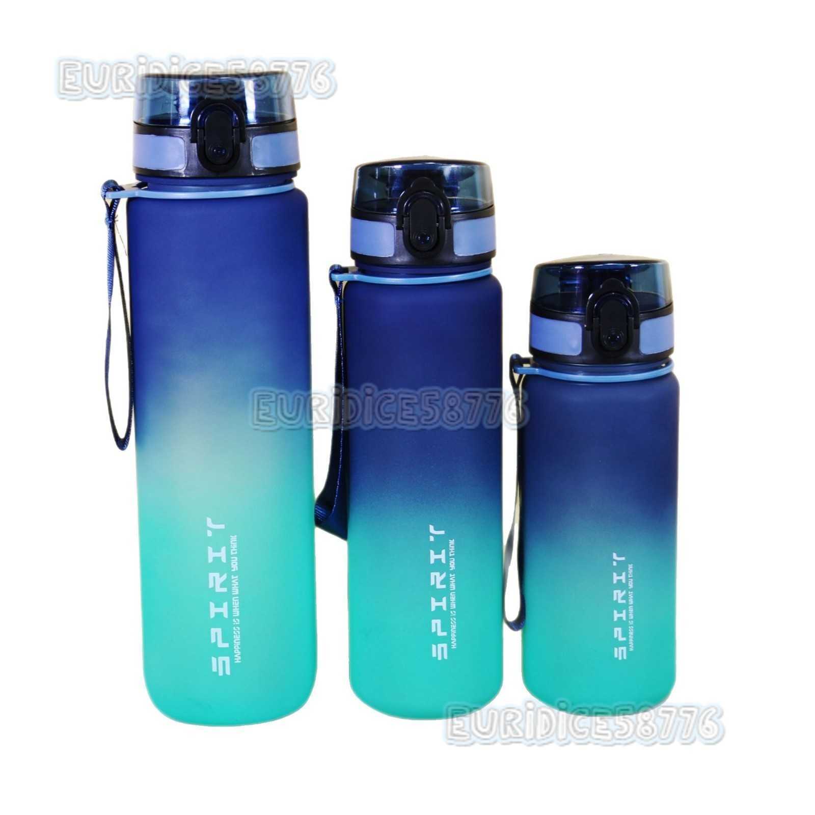 Gradient Portable Men and Women Students Sports Outdoor Large Capacity Water Bottle Plastic Water Cup Direct Drinking Multispecification Water Cup H25