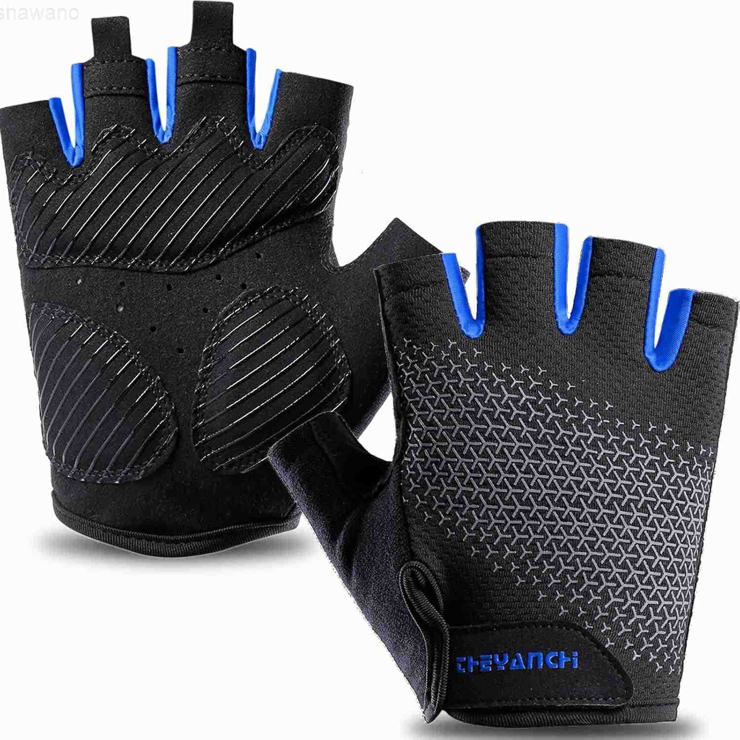 Cycling Gloves for Men Women Padded Half Finger Road Mountain Bike Gloves ShockAbsorbing AntiSlip Breathable Sports Gloves for Bicycle Riding Motorcyc