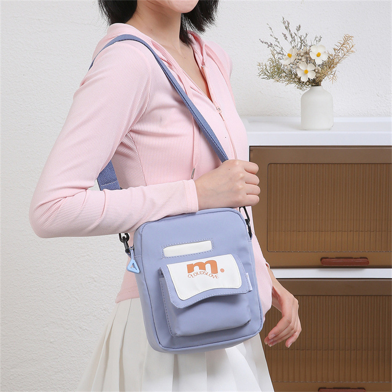 Casual Korean Style Trendy New Luxury Bag Single Shoulder Bag College Style Free Shipping Crossbody Designer Bag Outdoor Travel Backpack