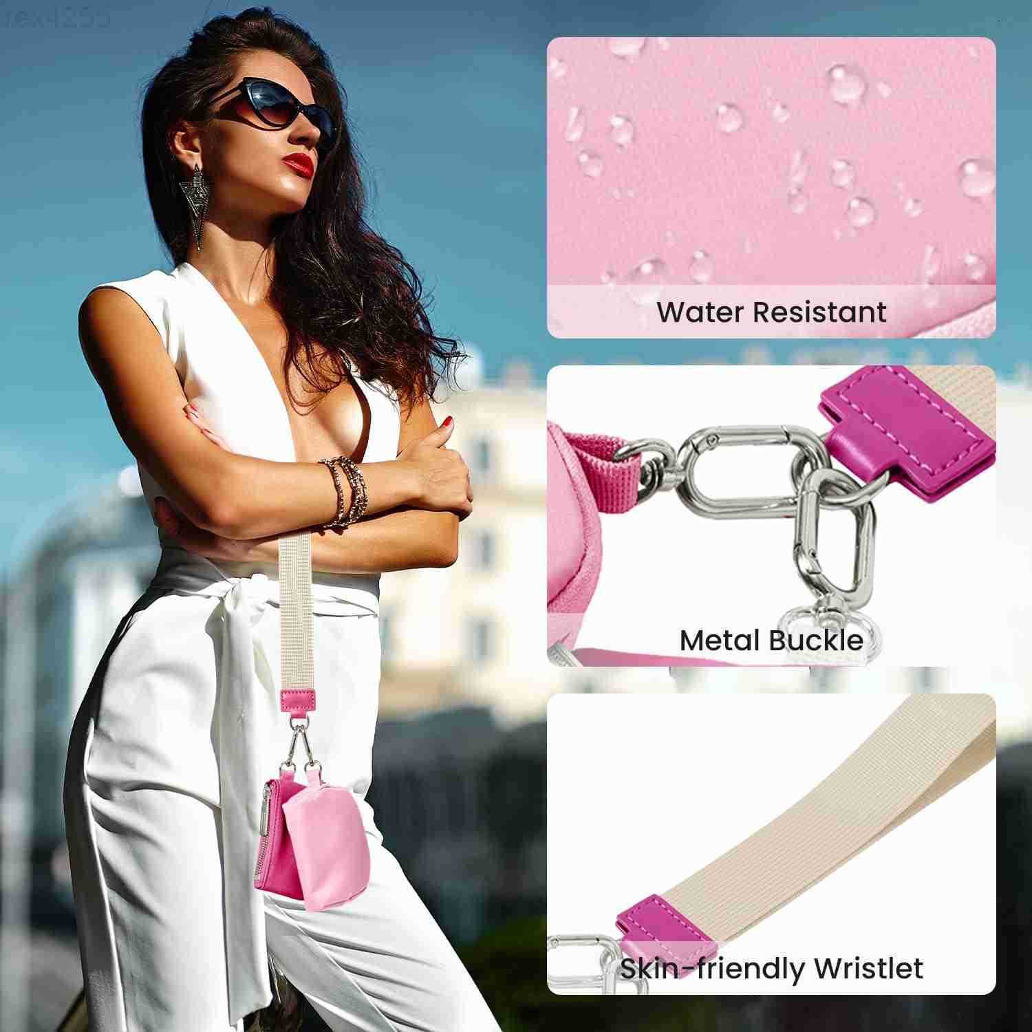 Keychain Wallet Mini Zip Around Wristlet Wallets with Detachable Dual Pouch Ideal Portable Coin Purse for Women and MenW250911