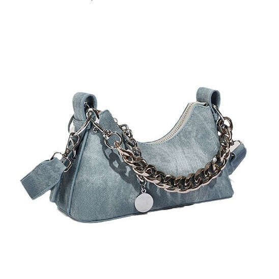 Underarm for Women 2025 Autumn Winter New Designer Bags High-Quality Texture Chain Crossbody Baguette Bag