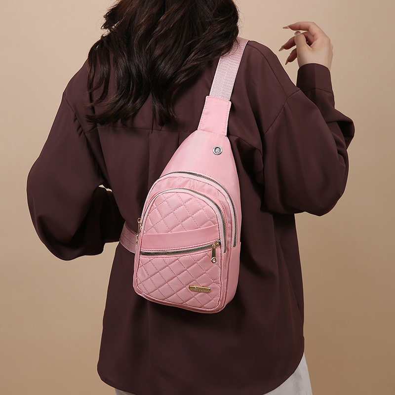 Women S Chest Bag Multi Layer Simple Free Shipping Commuting Large Capacity Shoulder Bag Trendy Designer Bag Luxury Bag Fashion Diamond Small Niche Cr