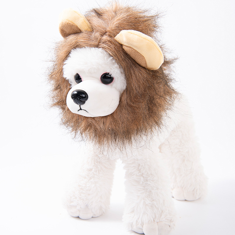 Lion Hat Funny Dog Costumes Hat Cat Hats and Cat-teasing Supplies for Small Dogs Fun Cosplay Outfits
