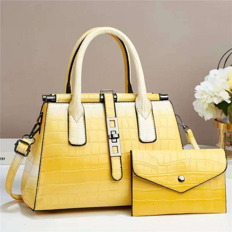 New Bright Leather Large Capacity Female Shoulder Crossbody Bag High Quality Women S Handbag With Wallet