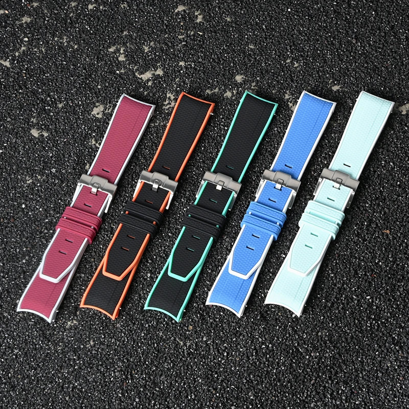 Strap for X Joint Moon 300 Curved End Quick Release Silicone Watch Band Bracelet 20mm 250910