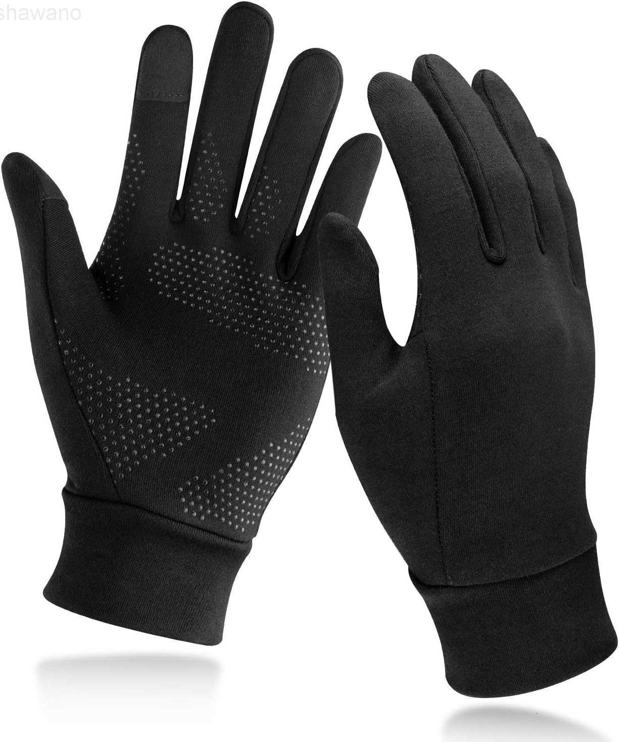 Lightweight Running Gloves Touch Screen AntiSlip Warm Gloves Liners for Cycling Biking Sporting Driving for Men WomenW250910