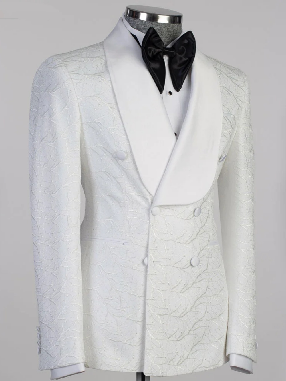 Gentleman Wedding Tuxedos 1 Piece Set Jacquard Men Suit Designer Shawl Lapel Evening Prom Grooms Blazers Customized
