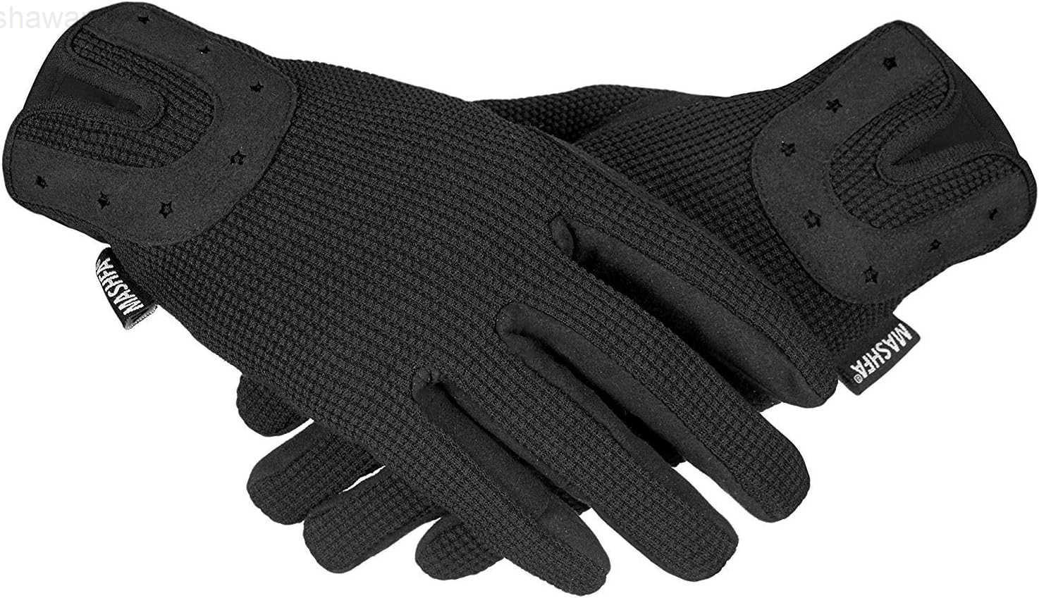 Ladies Women Horse Riding Gloves Cotton Dublin Track Fabric Shires Gloves Leather Equestrian GlovesW250911