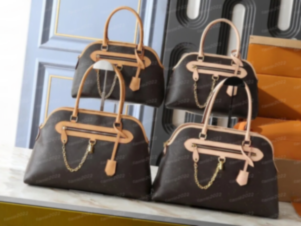 M15208 M25774 Ever More PM handbag designer classic handbag vintage canvas fashionable shoulder bag elegant retro commuting bag with lock