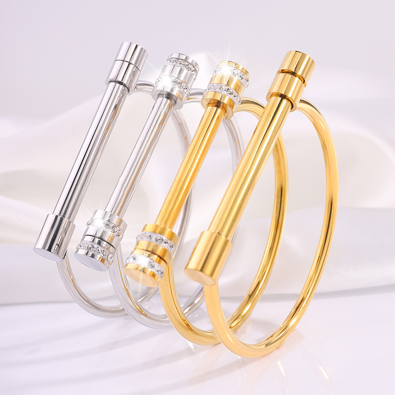 Popular Horseshoe Design Women Fashion Jewelry New Design Titanium Steel Luxury Brand Bracelet Bangle For Women Jewelry wholesales drop ship