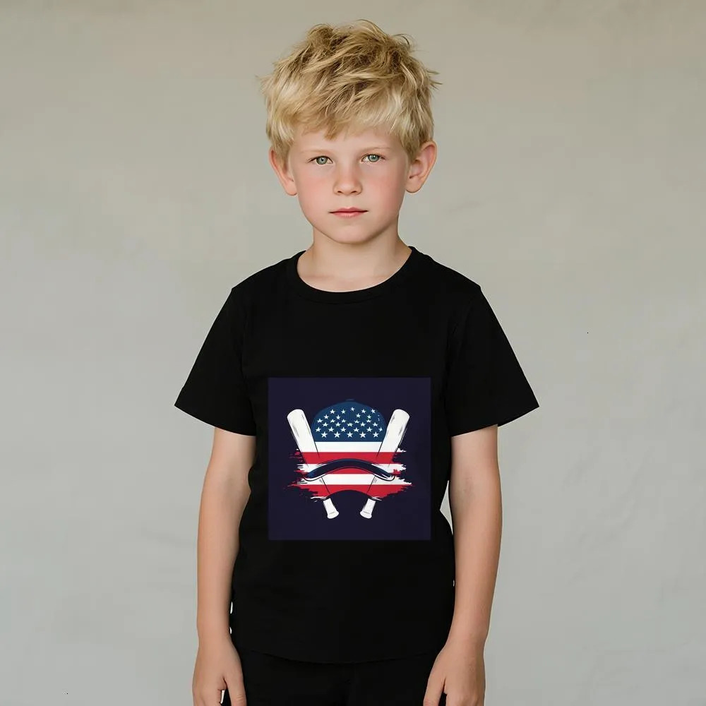 Ddmywed 2025 New Explosive Boys and Girls Children's Fashion Versatile Casual Neutral Style Summer Cotton Trendy T-shirt