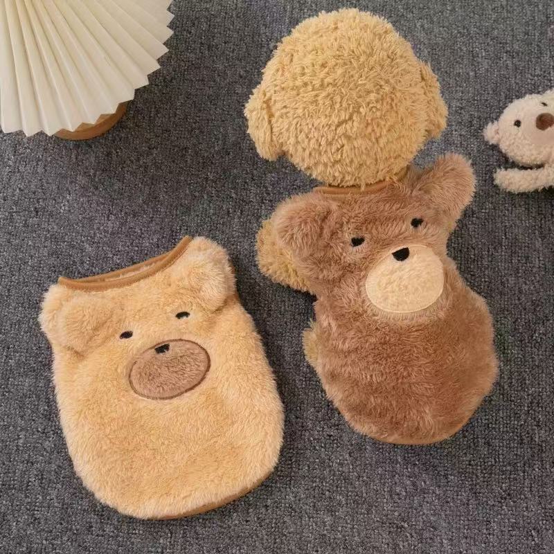 T1181 Puppy Dog Clothes Cute Tiger Clothes Teddy Bichon Pomeranian Small Dog Pet Cat Autumn and Winter Warm Four-legged Clothes
