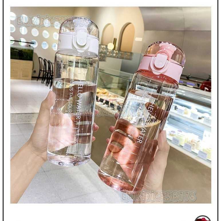 Frosted Water Cup High Appearance Large Capacity Portable Popup Lid Direct Drinking Outdoor Sports Water Bottle H250911