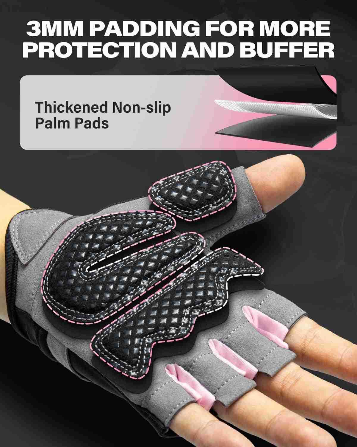Workout Gloves for Men and Women Weight Lifting Gloves with Excellent Grip Lightweight Gym Gloves for Weightlifting Cycling Exercise Crosstraining Pul