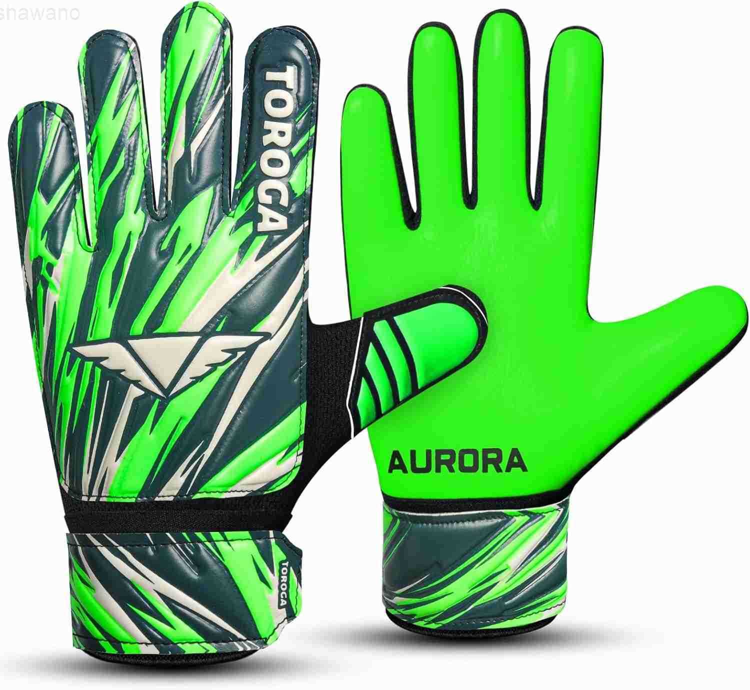 Gloves Strong Grip Soccer Gloves with Double Waist Protection AntiSlip Latex Palm Comfortable for Kids Youth and Adults for Football Training Match Pl