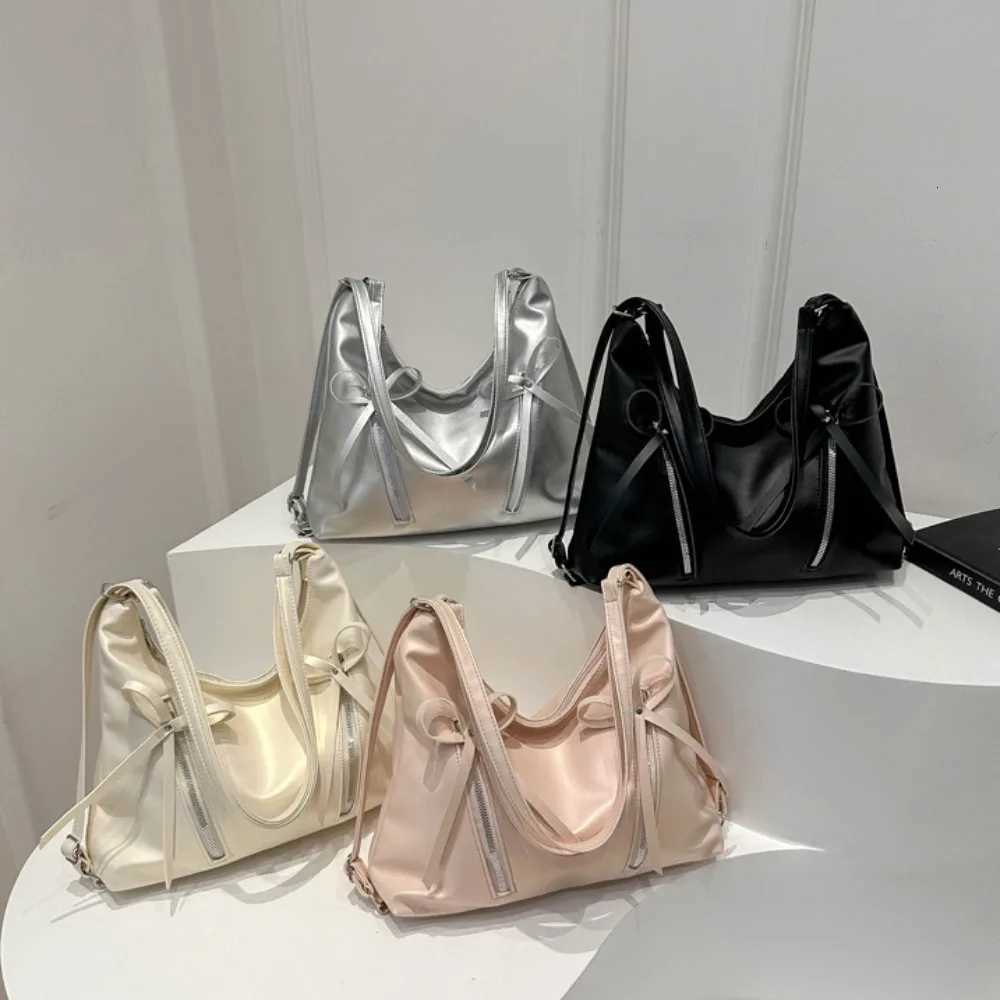 Trendy Shoulder Bag Hot Sale PU Leather Large Capacity Totes Bag Bowknot Casual Messenger Bag Lady Z250911