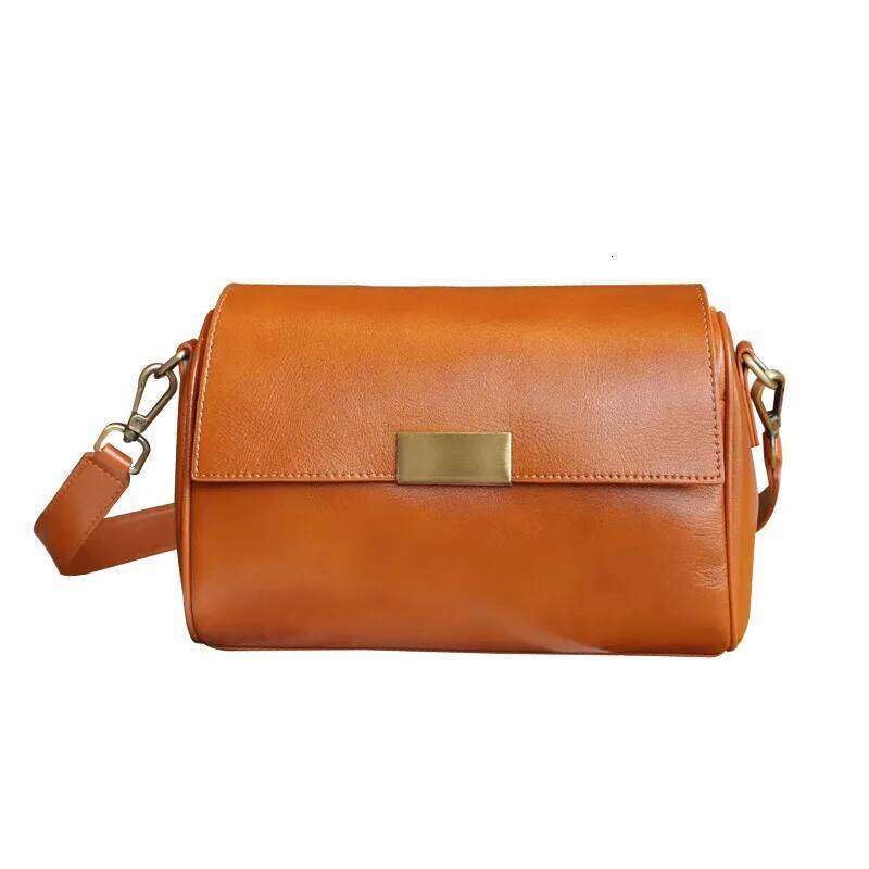 Women Versatile Cow Leather Shoulder Ladies Crossbody Bag 2023 New Plant Tanned Top Layer Cowhide Casual Messenger Handbag
