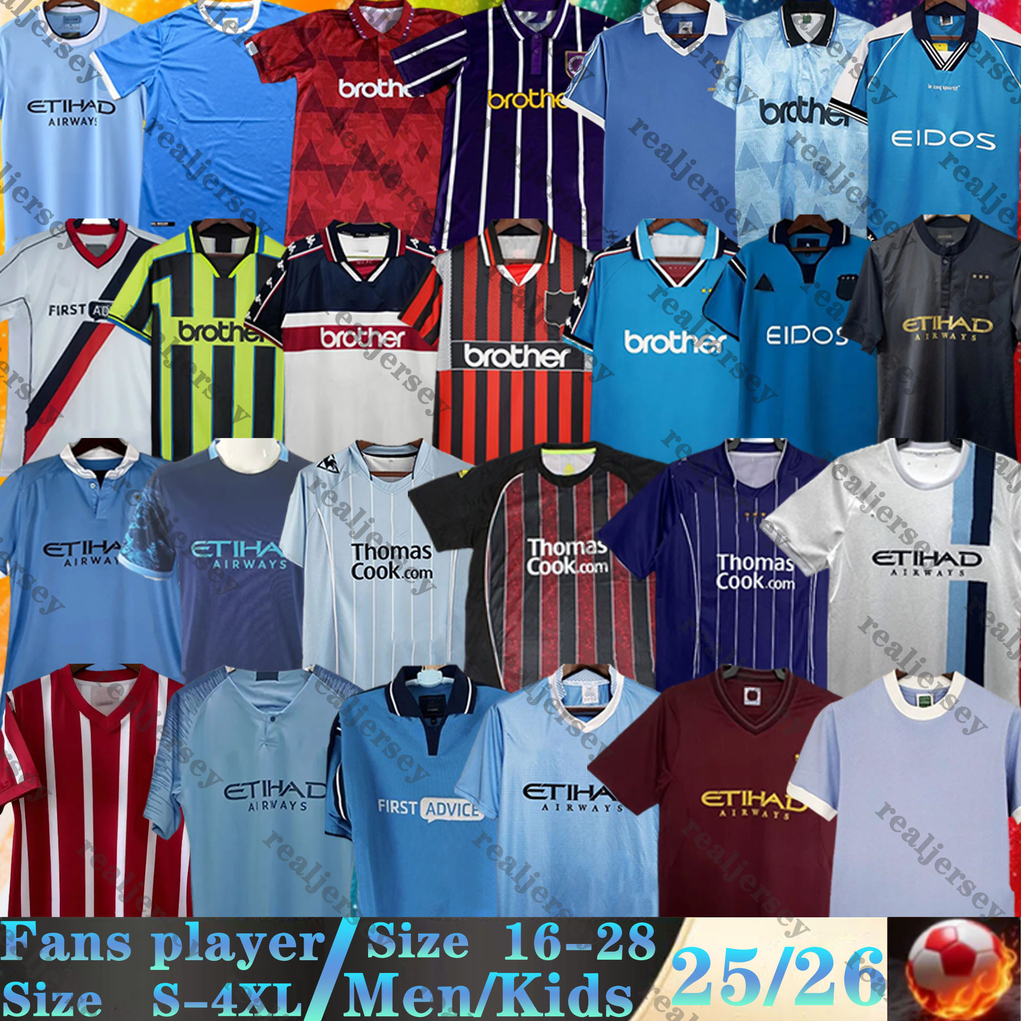 72 88 89 Retro Man city soccer jerseys TOURE YAYA BALOTELLI 11 12 2011 2012 KUN AGUERO DICKOV TEVEZ HAALAND KOMPANY GOATER 98 99 01 02 man vintage Classic football shirt
