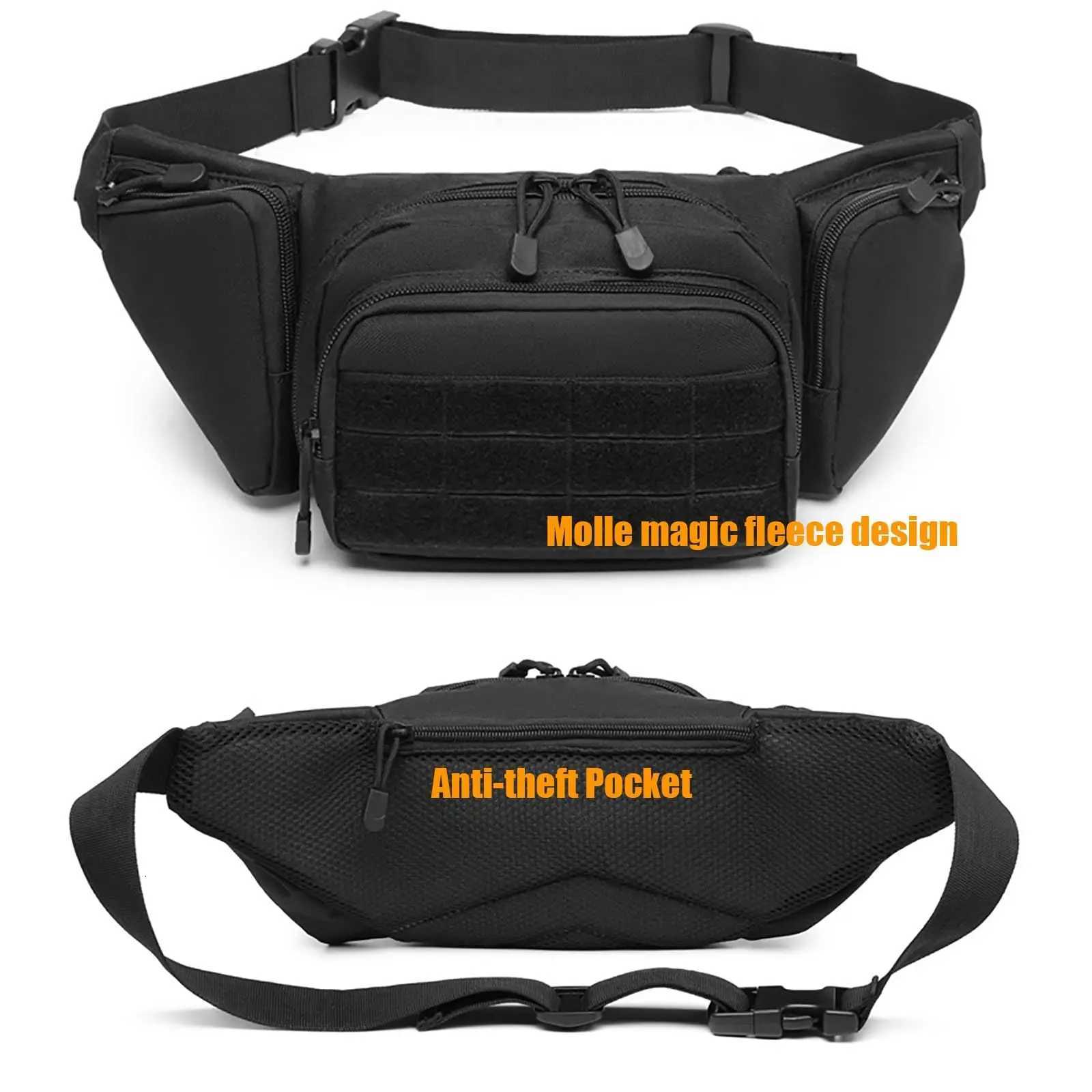 Tactical Fanny Pack Gun Holster Concealed Carry Pistol Military Tactical Waist Bag Waterproof Molle EDC Pouch Z250911