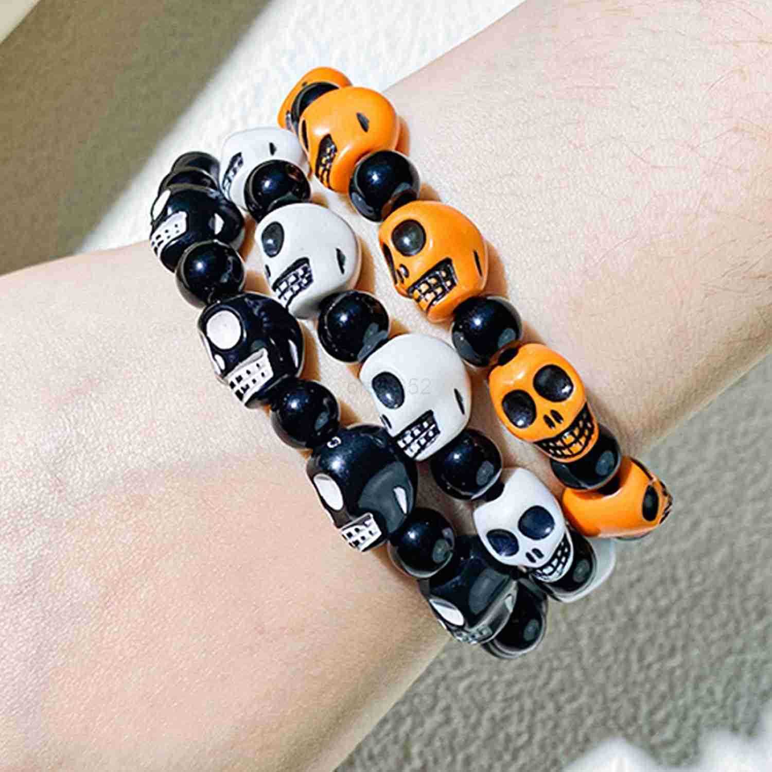 2088pcs Halloween Polymer Clay Beads Making kit 24 Style Cute Fun Beads Skull Pumpkin Beads Charms for Jewelry Necklace Earring Making DIY Accessories