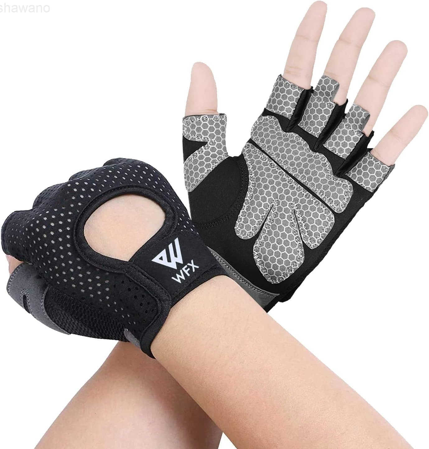 Weight Lifting Gloves for Men Women Gym Gloves with Wrist Wrap Support for Workout Training Exercise Fitness Hanging Pull ups for Dumbbell CyclingW250