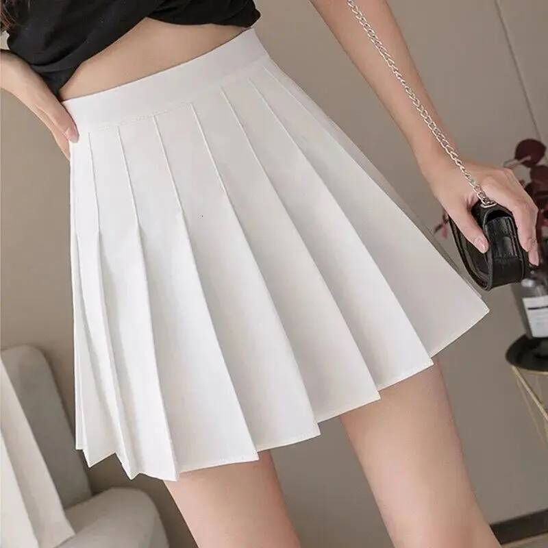 Mini Womens 2024 Summer Japanese School Pleated Skirts High Waist Kawaii Cute Pink Plaid Skirt Uniform Haruku Jupe dongdumaoyi