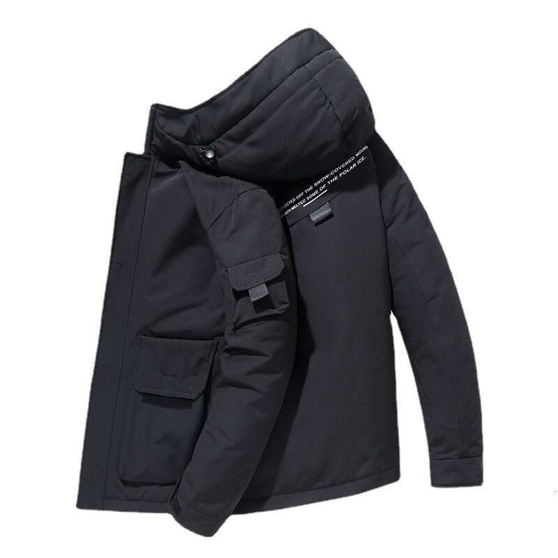 Men's Workwear Down Jacket New Winter Korean Style Handsome Short Thickened Warm Coat Trendy Brand