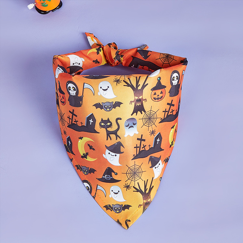 Cute Creepy Costume for Your Pooch Fall Inspired Animal Patterned Puppy Bib