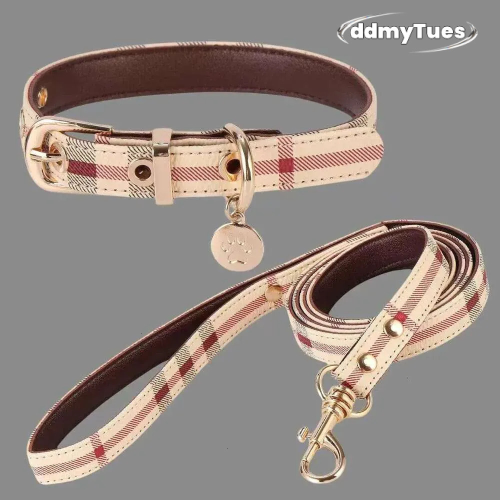 Adjustable Dog Collar with Leash Set: Durable Pet Neck Belt Traction Rope for Small to Large Dogs and Cats TUES