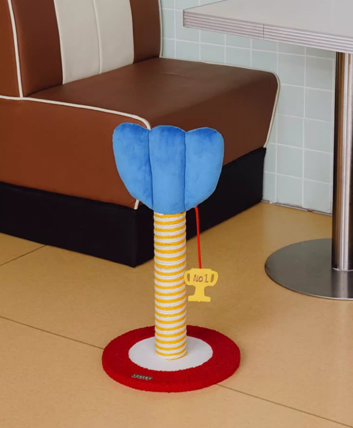 Self-Entertainment Feline Scratcher: Long-lasting, Flake-Free Pet Furniture