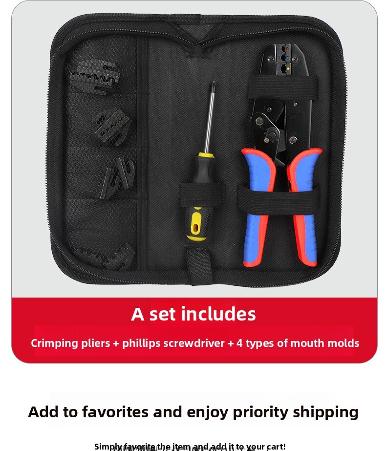 Ratchet Manual Multi-Function Terminal Crimping Pliers Special for Tube Type Terminals